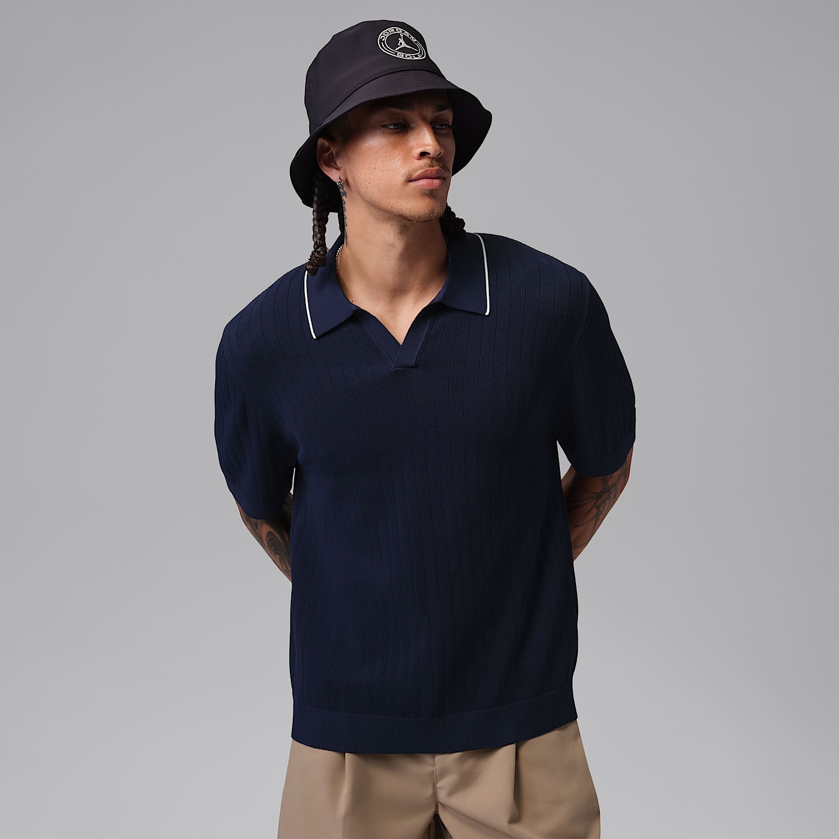 Jordan Sport Men's Knit Golf Polo. Nike IL
